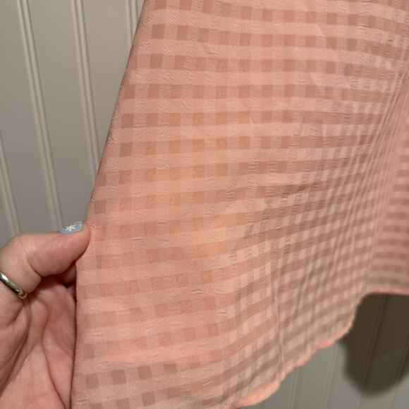 Torrid Pink Gingham High Neck Blouse Plus Size 2X - Picture 3 of 6